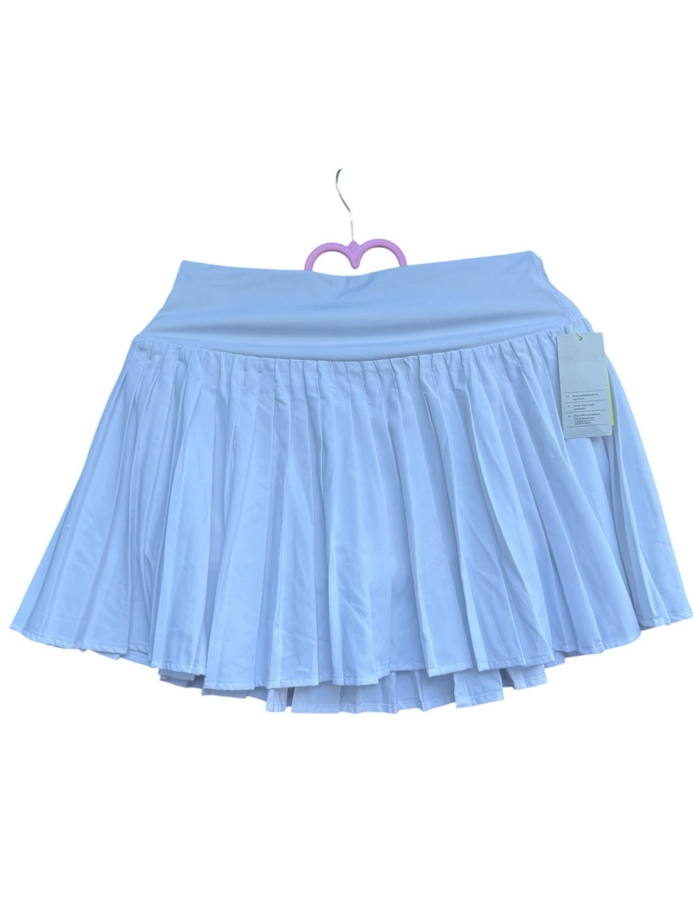 All in motion white Pleated Mini Skirt - Picture 3 of 4